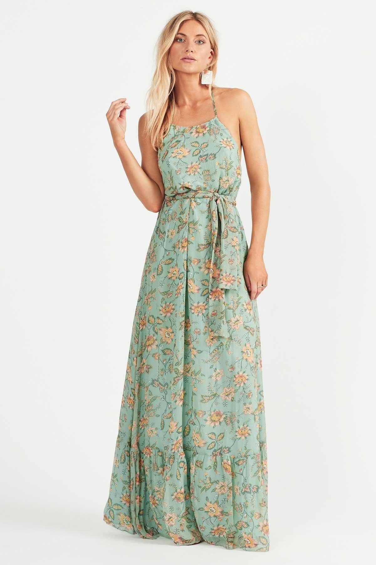 Tigerlily Persi Silk Maxi Dress