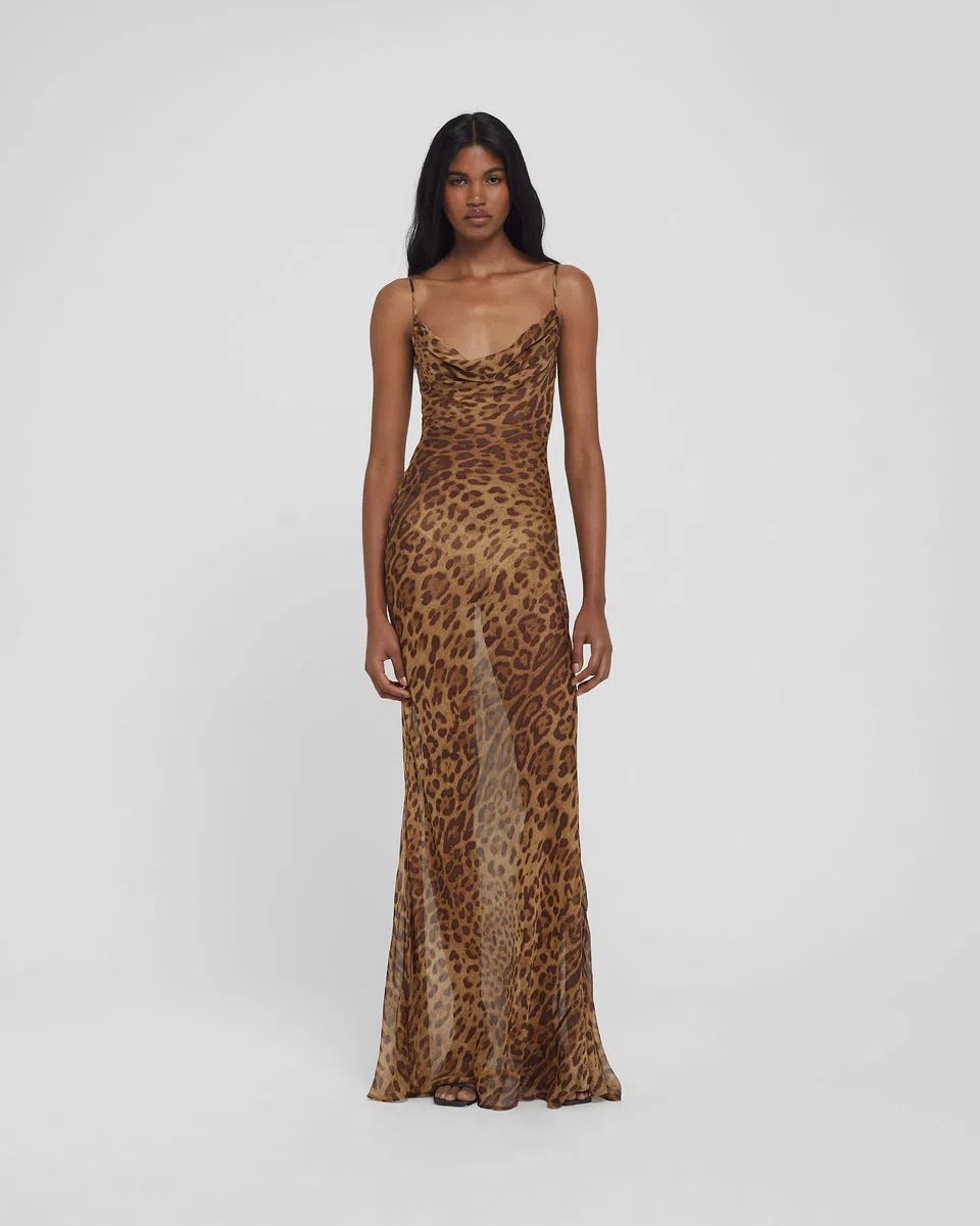 House of CB Sahara Vegan Leather Maxi Dress in Cocoa Size XS/ AU 6 | The  Volte