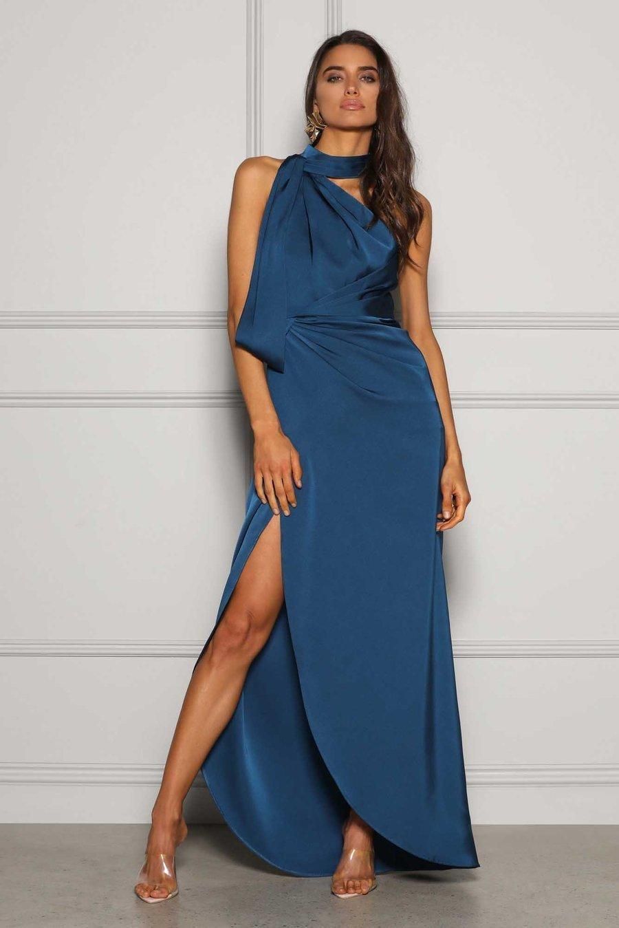 Elle Zeitoune William Satin High Neck 