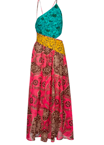 Zimmermann Lulu Asymmetric Dress Print Size 8 | The Volte