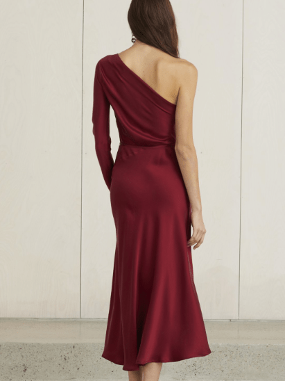 bec and bridge classic one shoulder dress