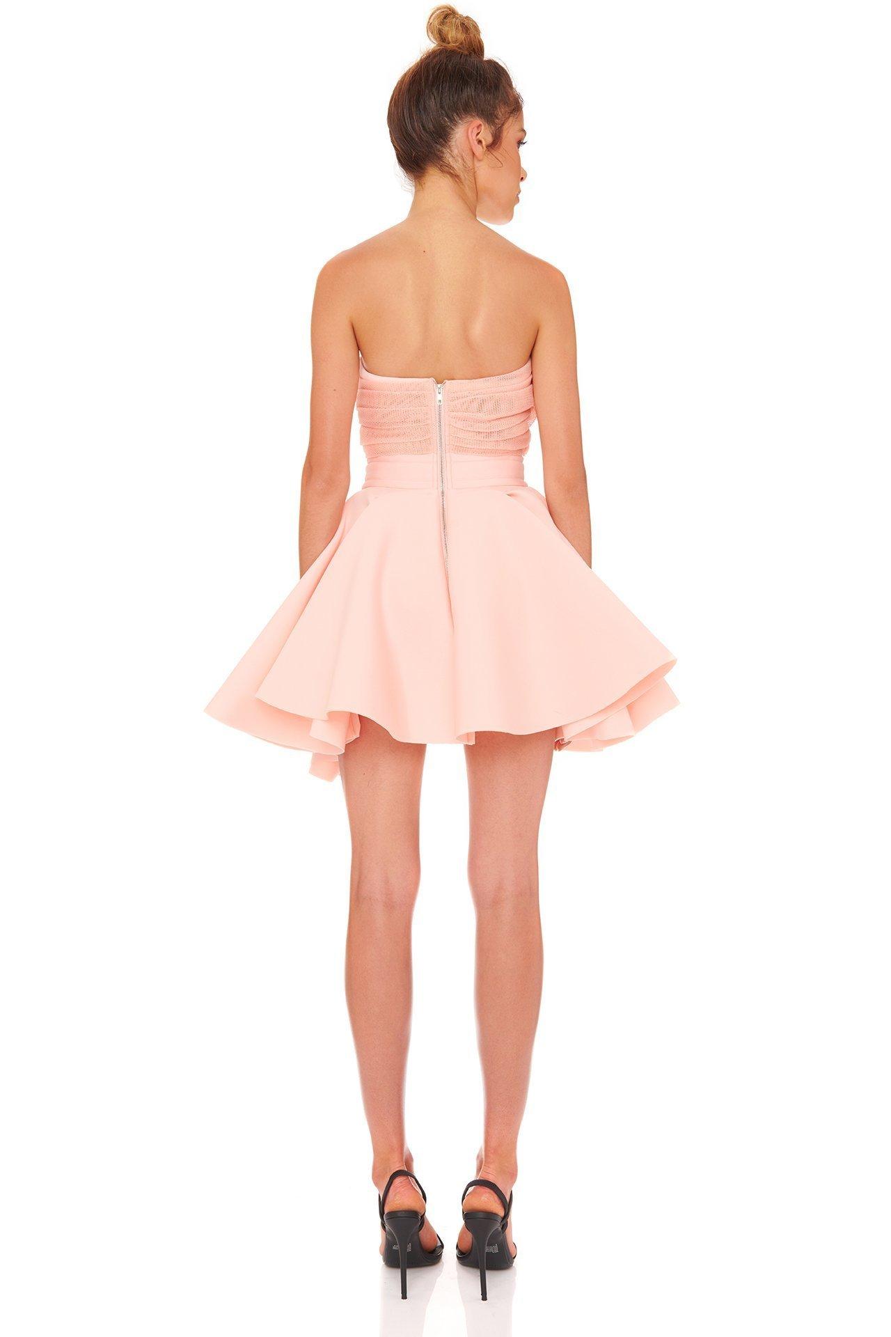 Zimmermann Crush Ruffle Halter Maxi Dress in Peach 0P / AU 6 | The Volte