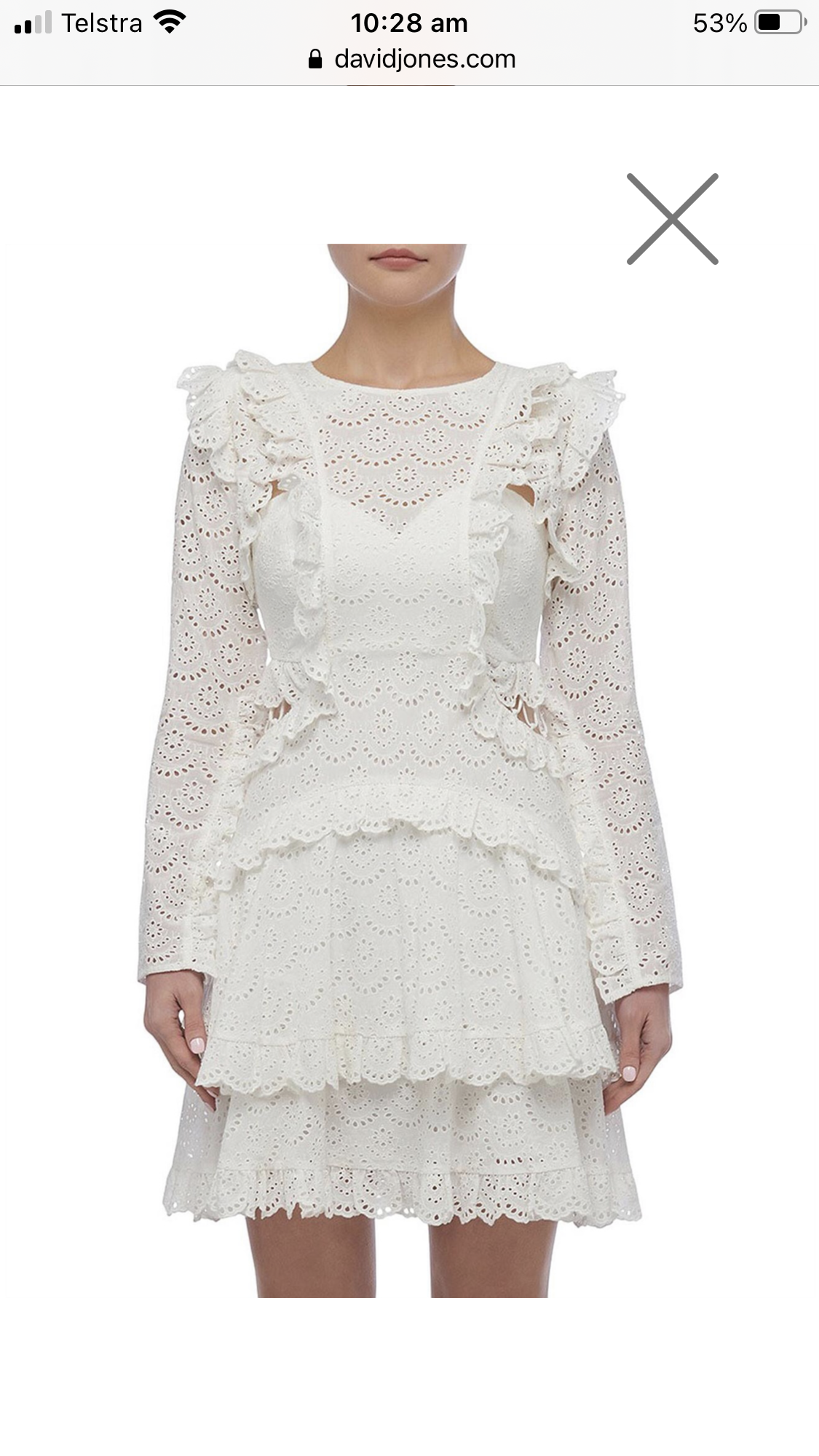 Glam Corner Thurley Chintz Print Dress Lace Thurley Chintz Print