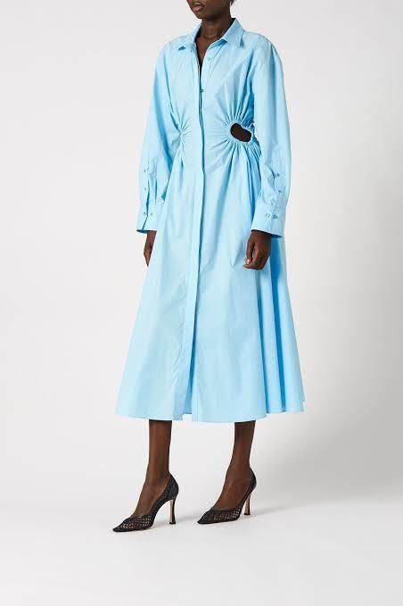 Scanlan Theodore cutout shirt dress 