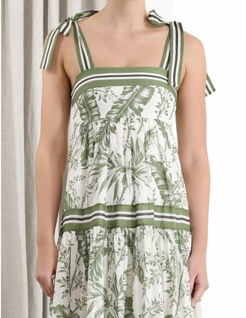 zimmermann empire tie shoulder dress