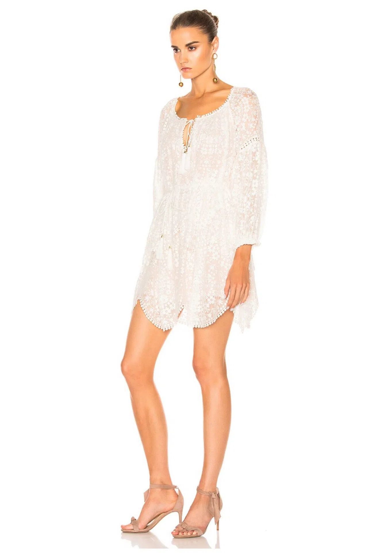 mesh strappy dress Psychaotic Mesh Handkerchief Strappy Dress