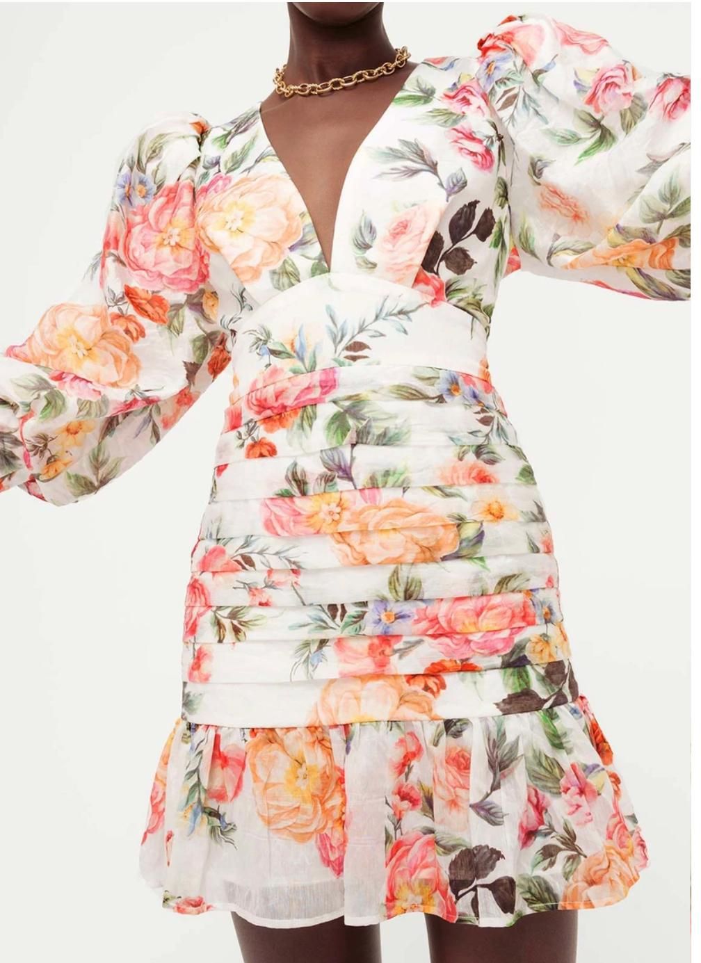 SHEIKE BOUQUET MINI DRESS Floral Size 16-14