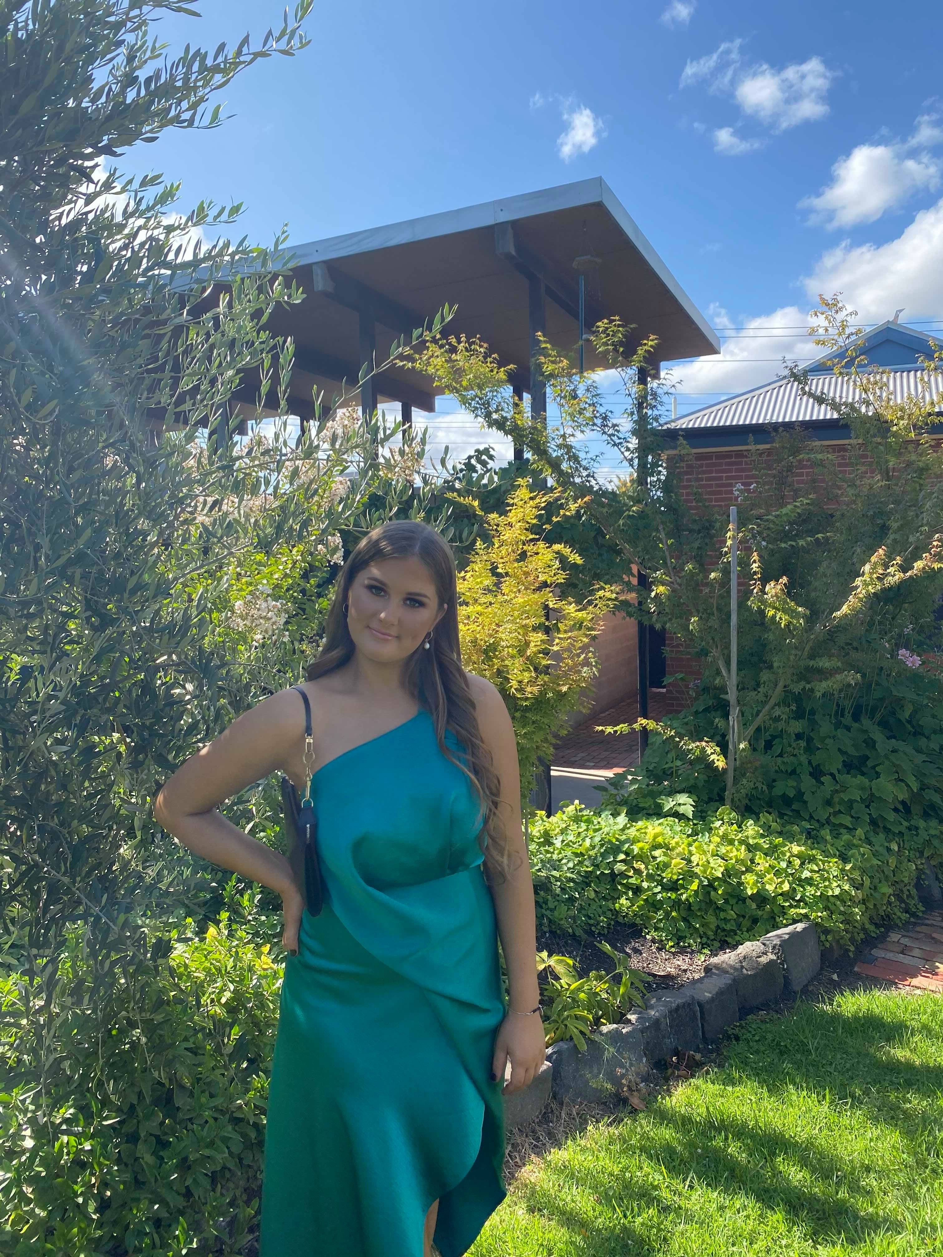 One Fell Swoop Harlequin Dress in Jade