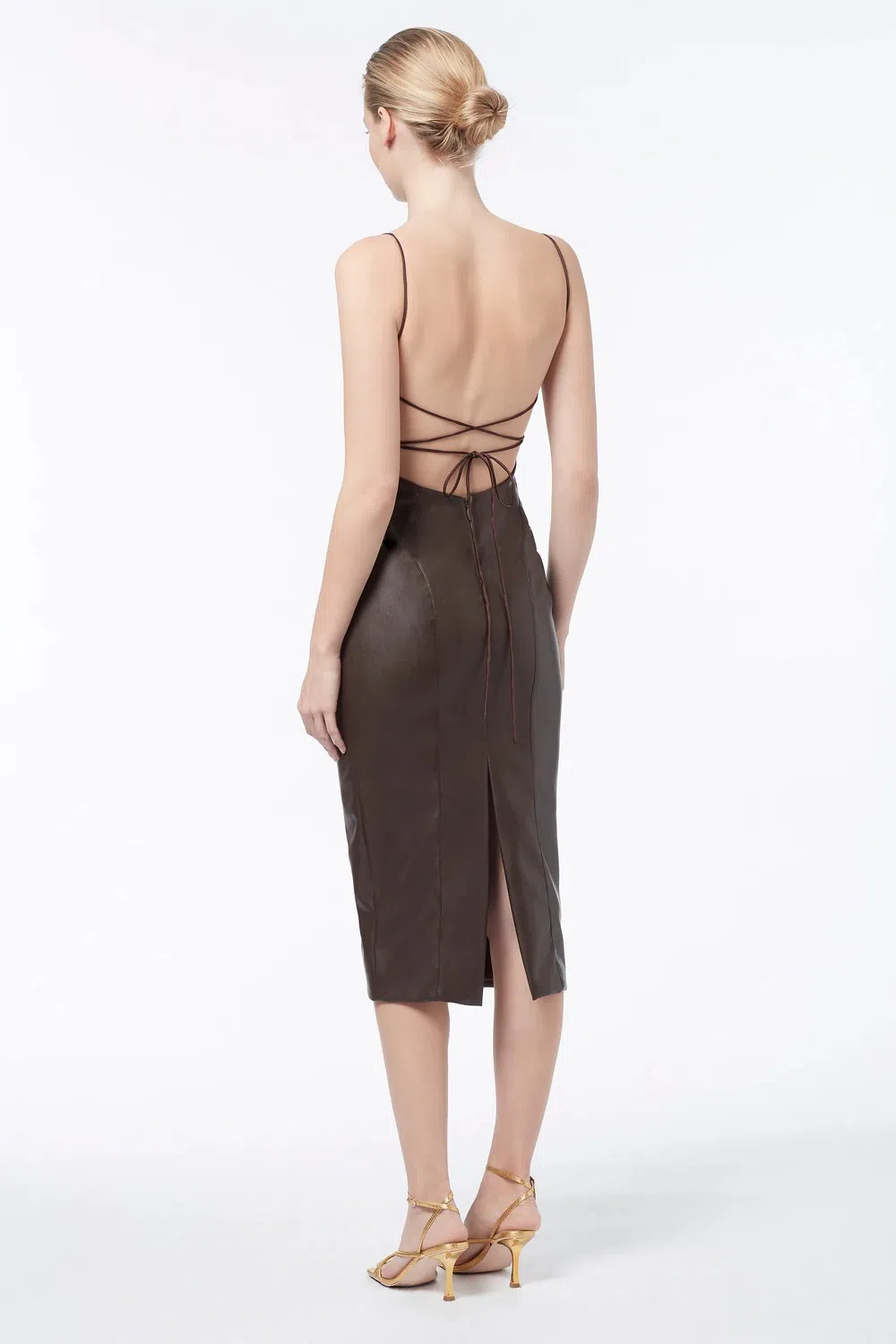 Meshki Veronica Sequin Midi Dress in Leopard Print Size 8 | The Volte