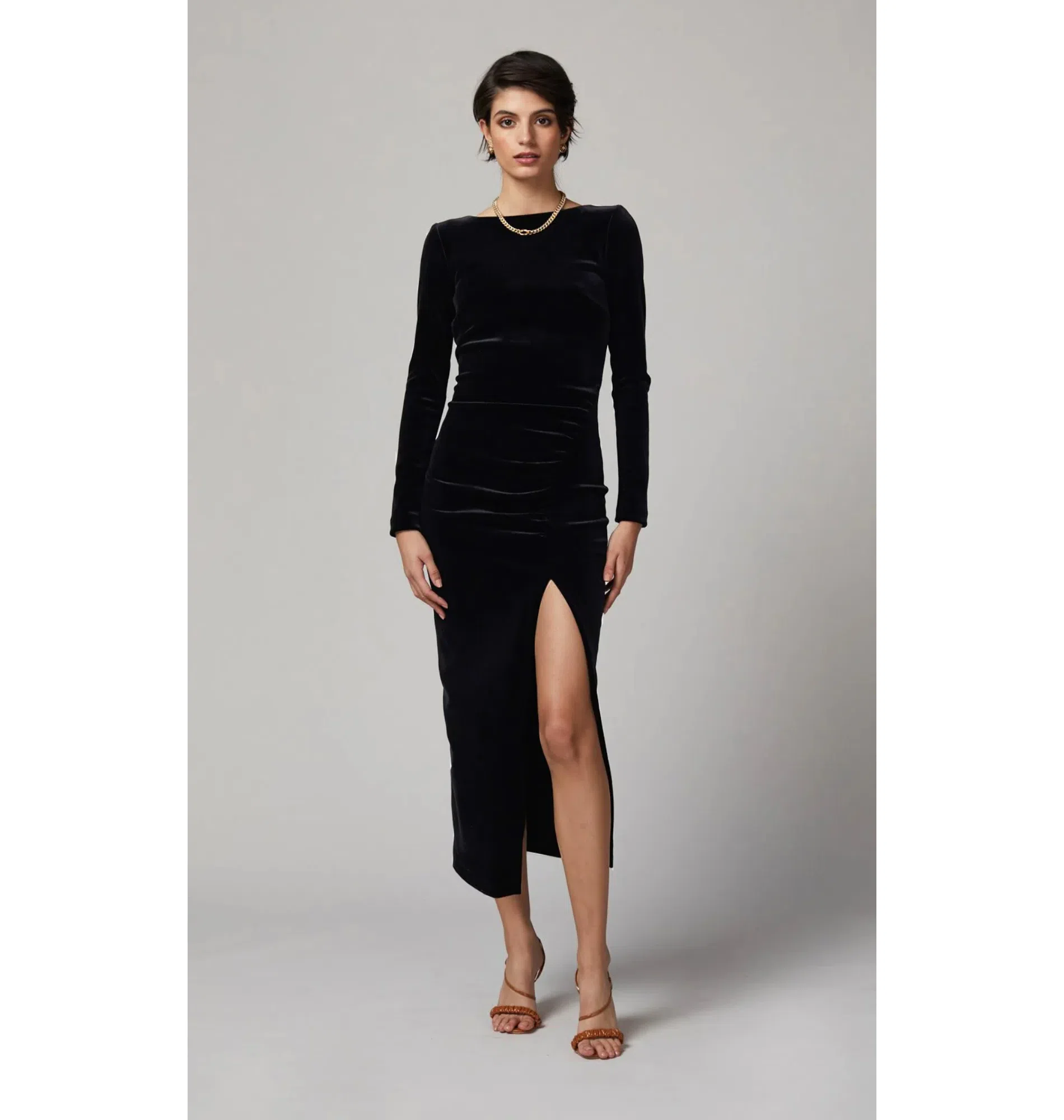 Official bec and bridge black velvet dress - Official Online Store