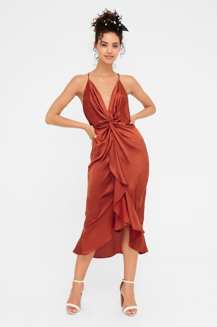 sheike rust dress