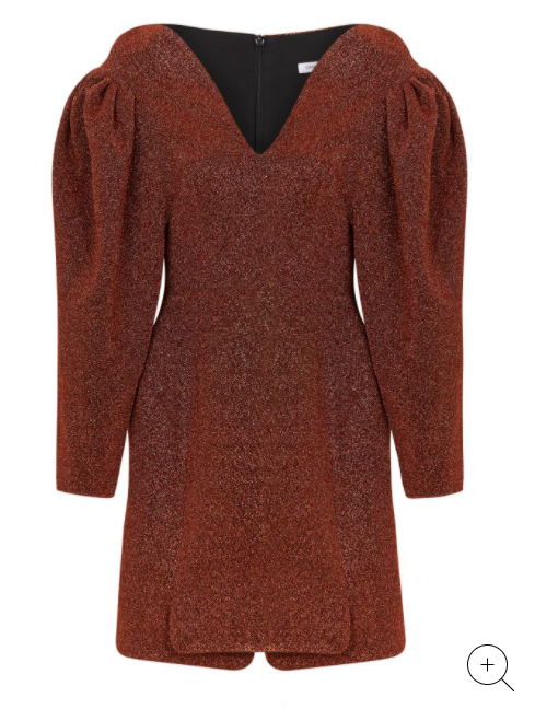 MISHA Cary Midi Dress in Chocolate Brown Size 6/XS | The Volte