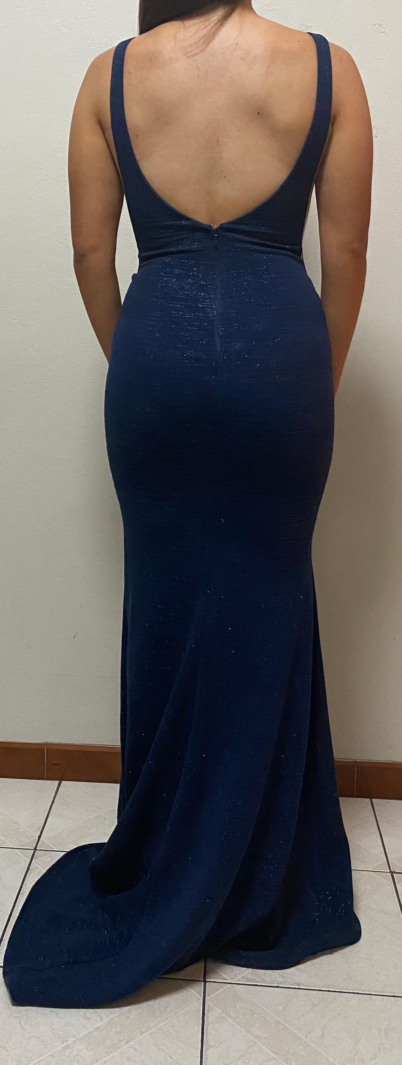 Acler Patterson Maxi Dress Navy Size 8 | The Volte