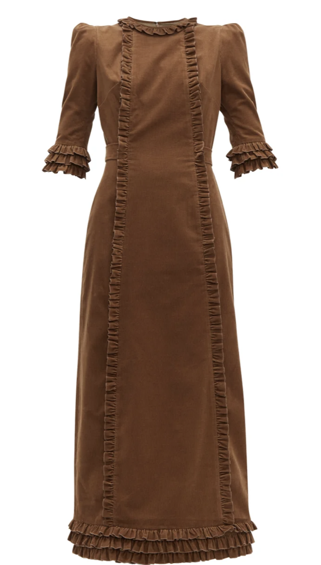 The Vampire's Wife Corduroy Dress Brown Size 8 | The Volte
