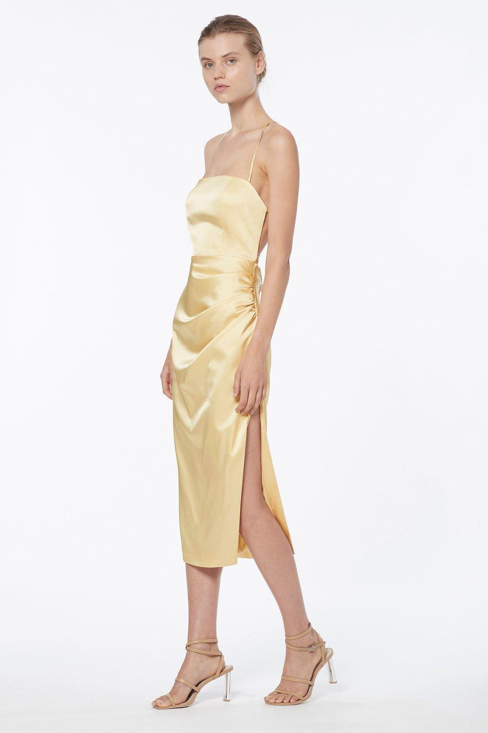 knee length dresses for ladies Alemais - Alemais Luda Midi Dress in Blue 8 / 4 US