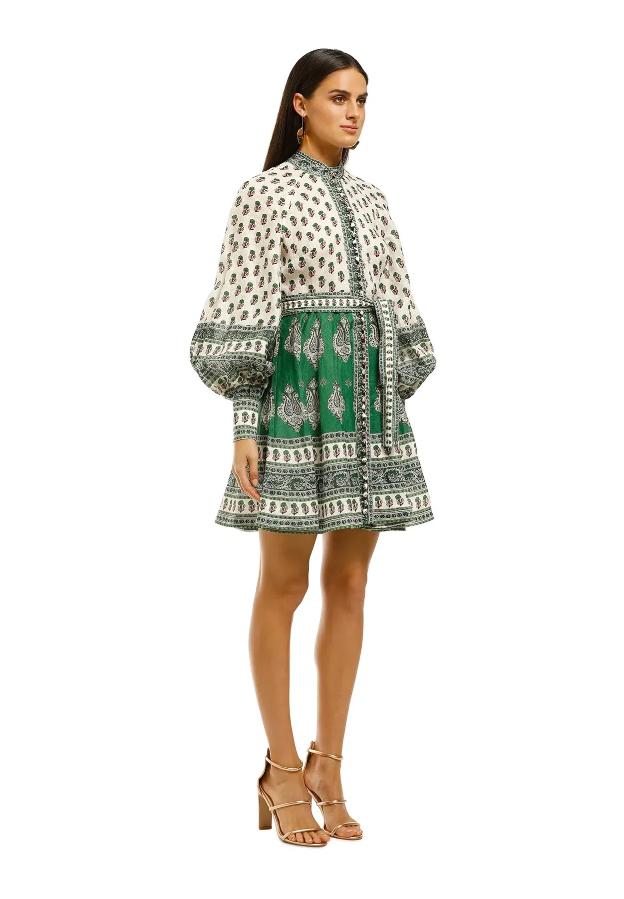 knee length dresses for ladies Luminosity midi dress ZIMMERMANN Multicolor main image 1