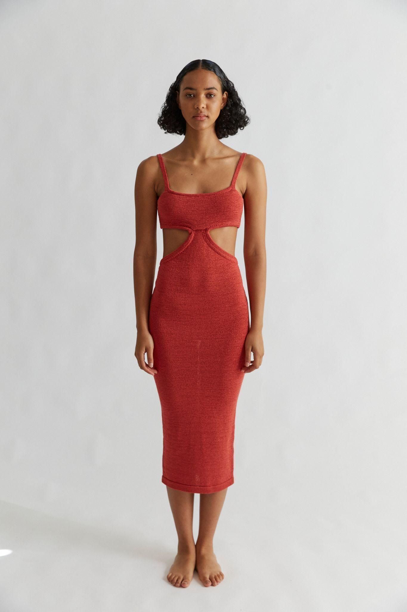 Henne Ineke Dress Red Size 8