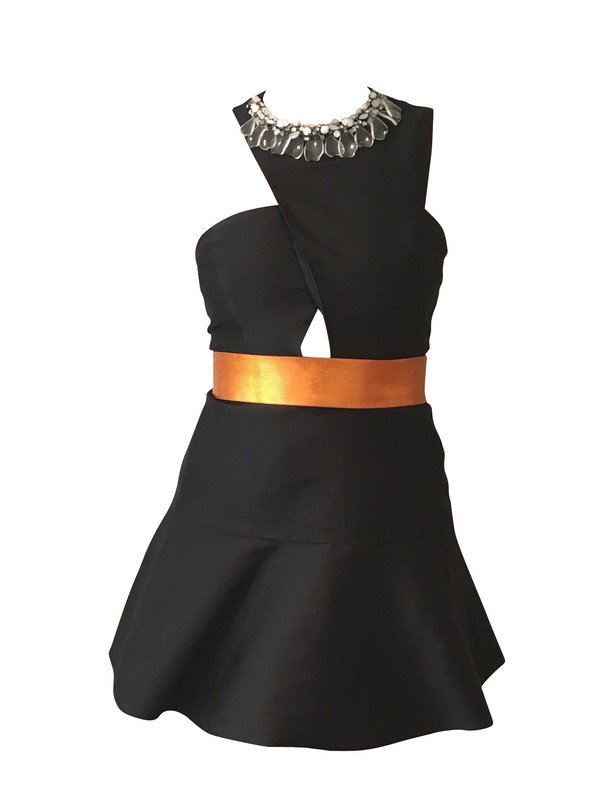 black cut out long sleeve mini dress Coperni Black Cut-Out Long Sleeve Mini Dress Size XS (UK 6) – Sellier