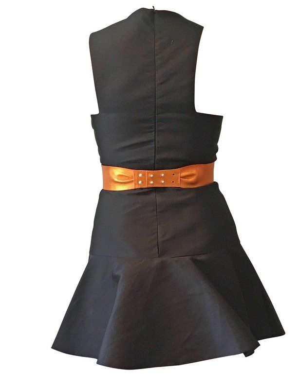 slim fit dress slacks Scanlan Theodore Brocade Dress