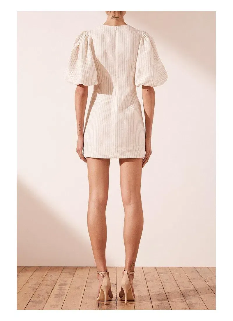 mara hoffman kana ruffled cotton midi dress Mara Hoffman Kana Ruffled Cotton Midi Dress in Natural