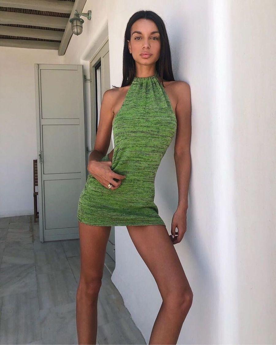 slim fit dress slacks Maya Maxi Dress, 4 / dans Green main image 0