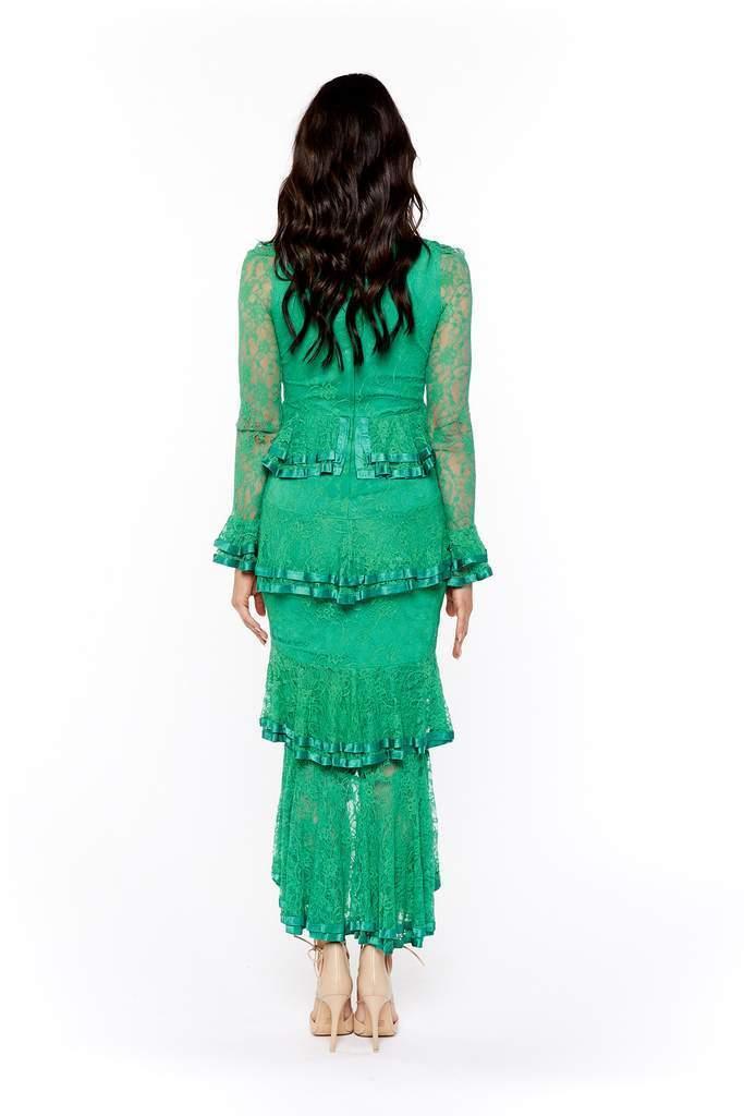 Nicola Finetti Maia Dress Green Size 8 | The Volte
