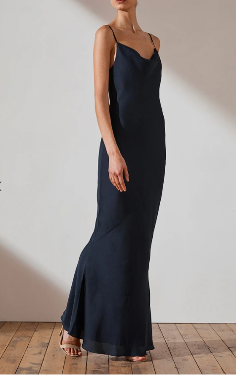 shona joy navy bridesmaid dress Helen Lovely A-Line Short Sleeves High Low Chiffon Bridesmaid Dresses, Cabernet