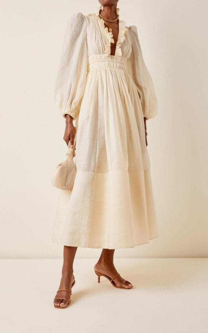 Zimmermann Wild Botanica Ruffled Cream 