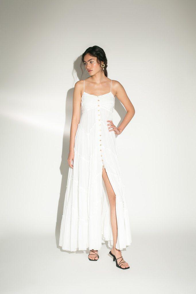 bec and bridge moon dance v maxi dress Moon Dance V Maxi Dress in Dusty Blue