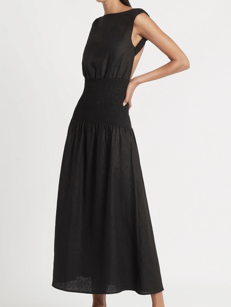 Sir The Label Lorena Open Back Maxi Dress Black | AU 6 | The Volte