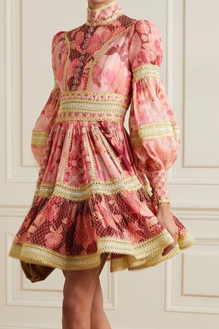 Zimmermann Concert Spliced Trim Dress 