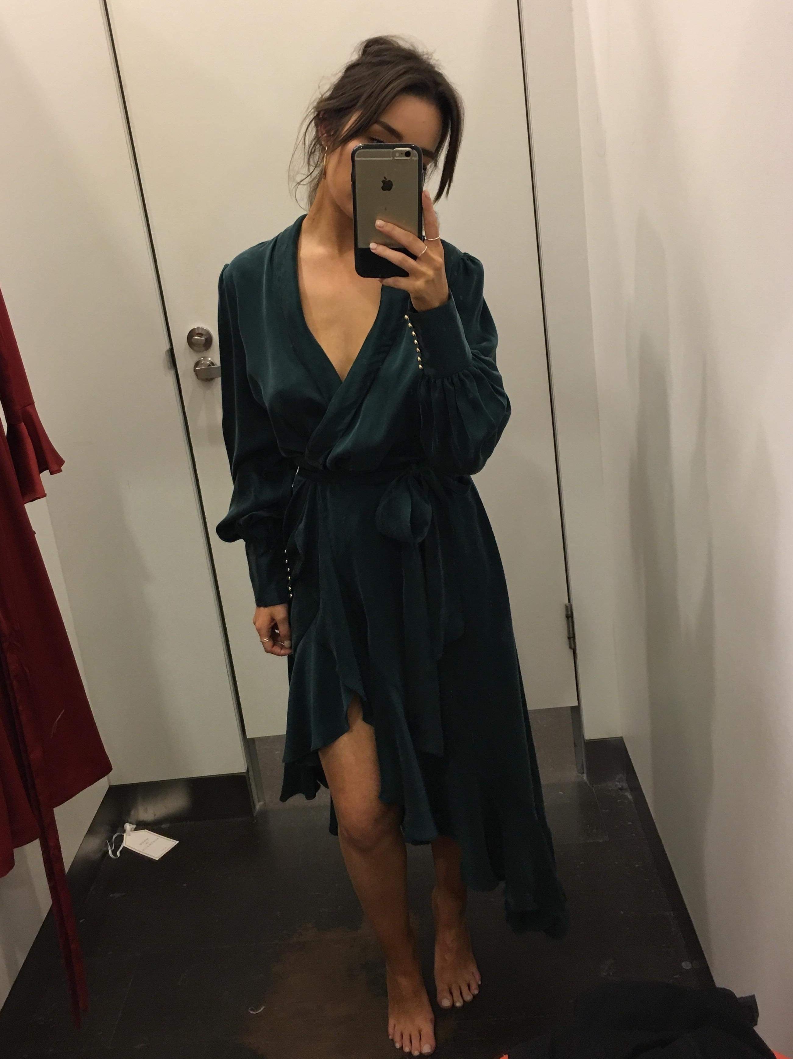 Zimmerman Silk Wrap Dress Green Size 6