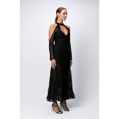 onyx lace keyhole maxi dress ONYX Lace keyhole maxi dress by Murci