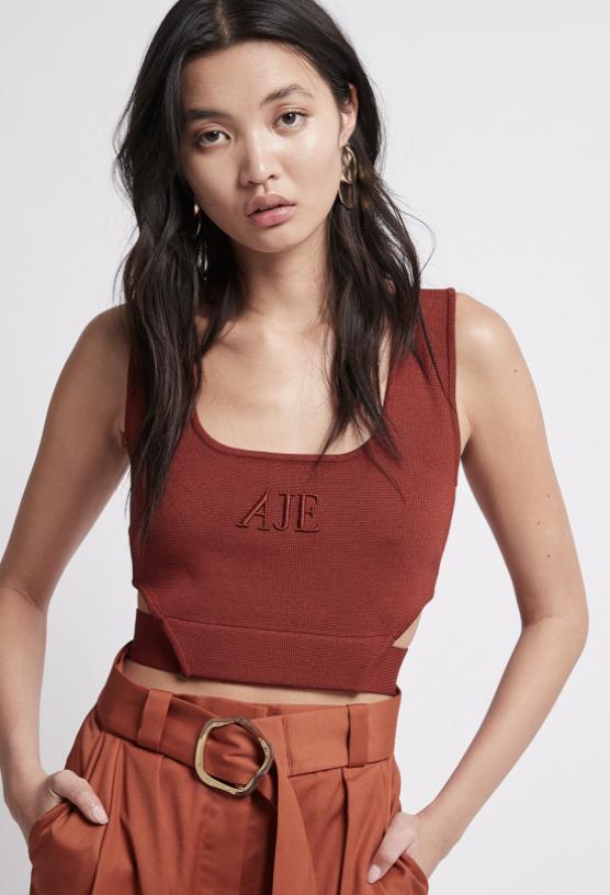 aje crepe knit