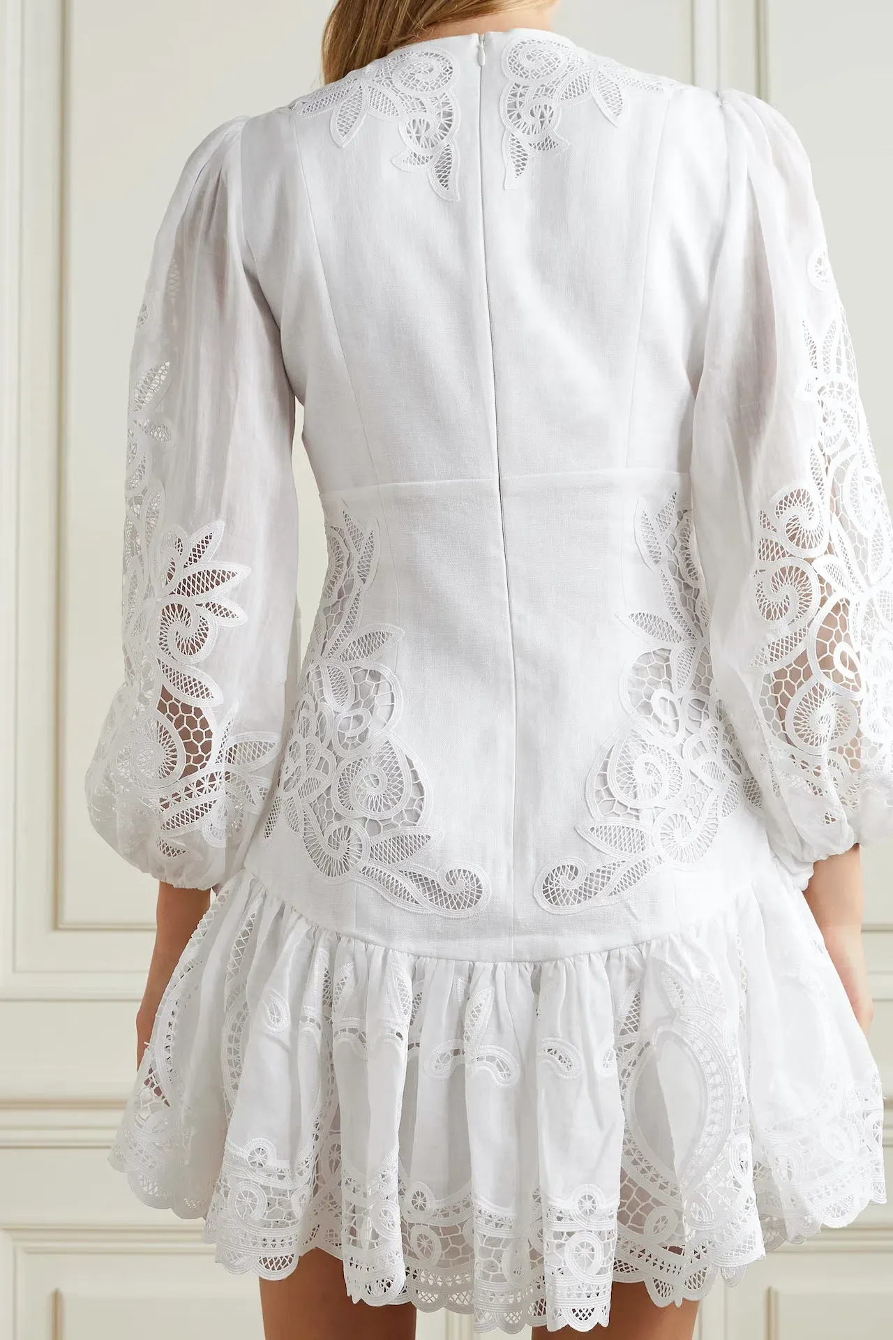 chinese dress ladies Zimmermann Mae Cut Out Mini Dress Size L
