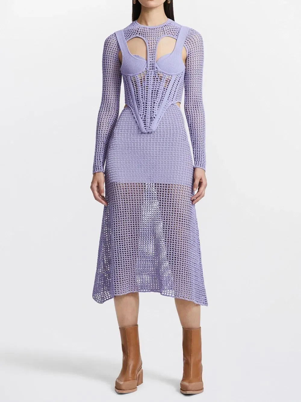 retrofete waldorf dress purple retrofete Waldorf Dress in Royal Purple