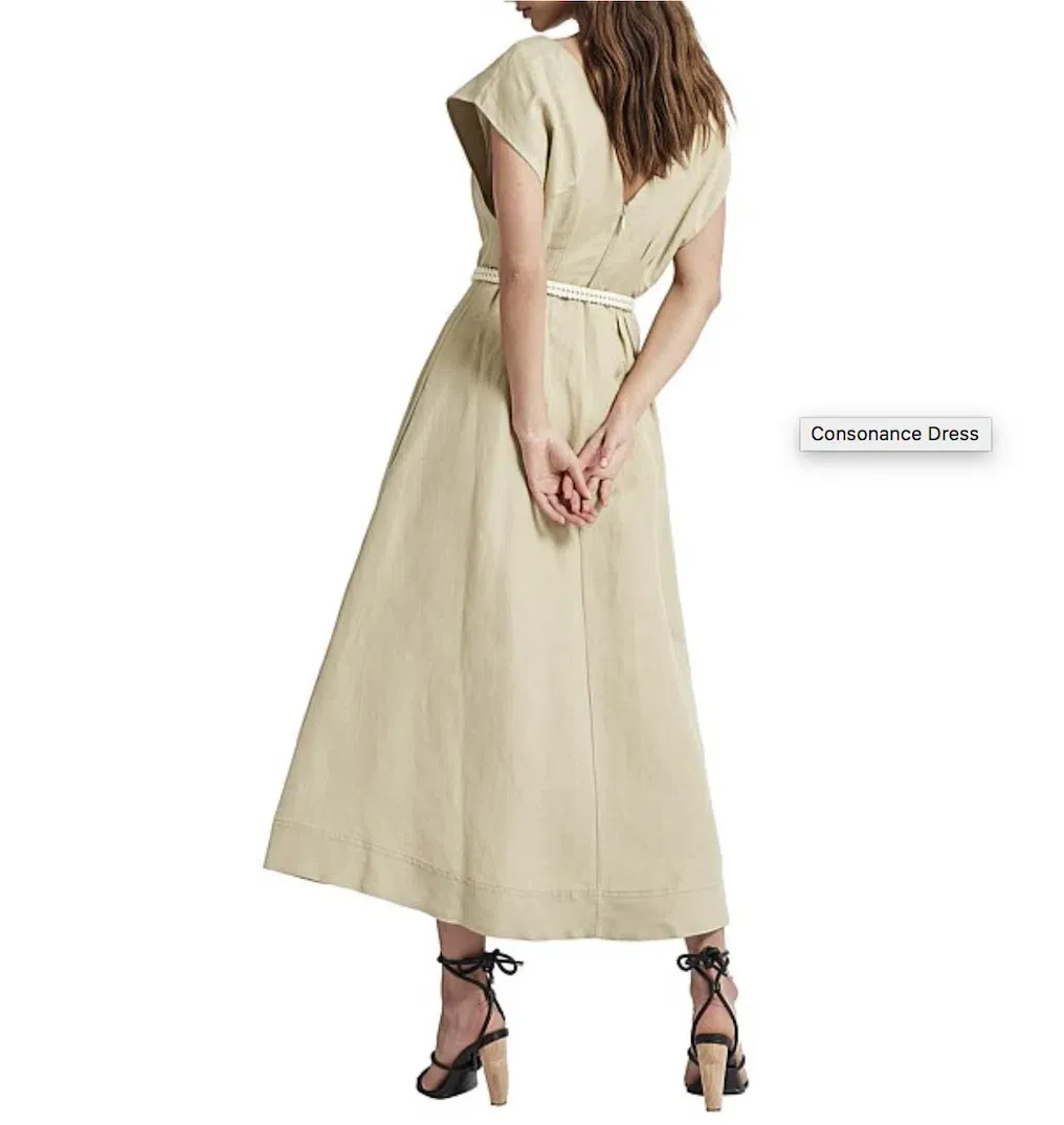 house of cb vintage cream dropped waist midi dress Clothing : Midi Dresses : 'Amore' Vintage Cream Midi Dress