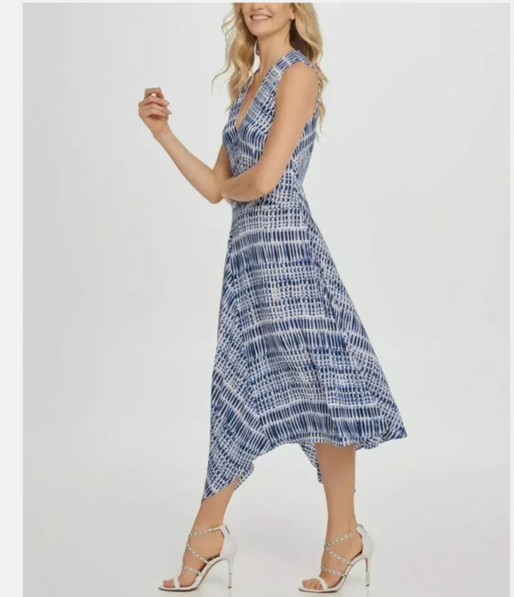 knee length dresses for ladies Nation Ltd Theo Midi Dress