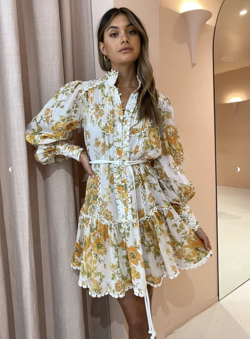 elsie corset mini dress Leighton Cream Floral Corset Mini Dress - 18