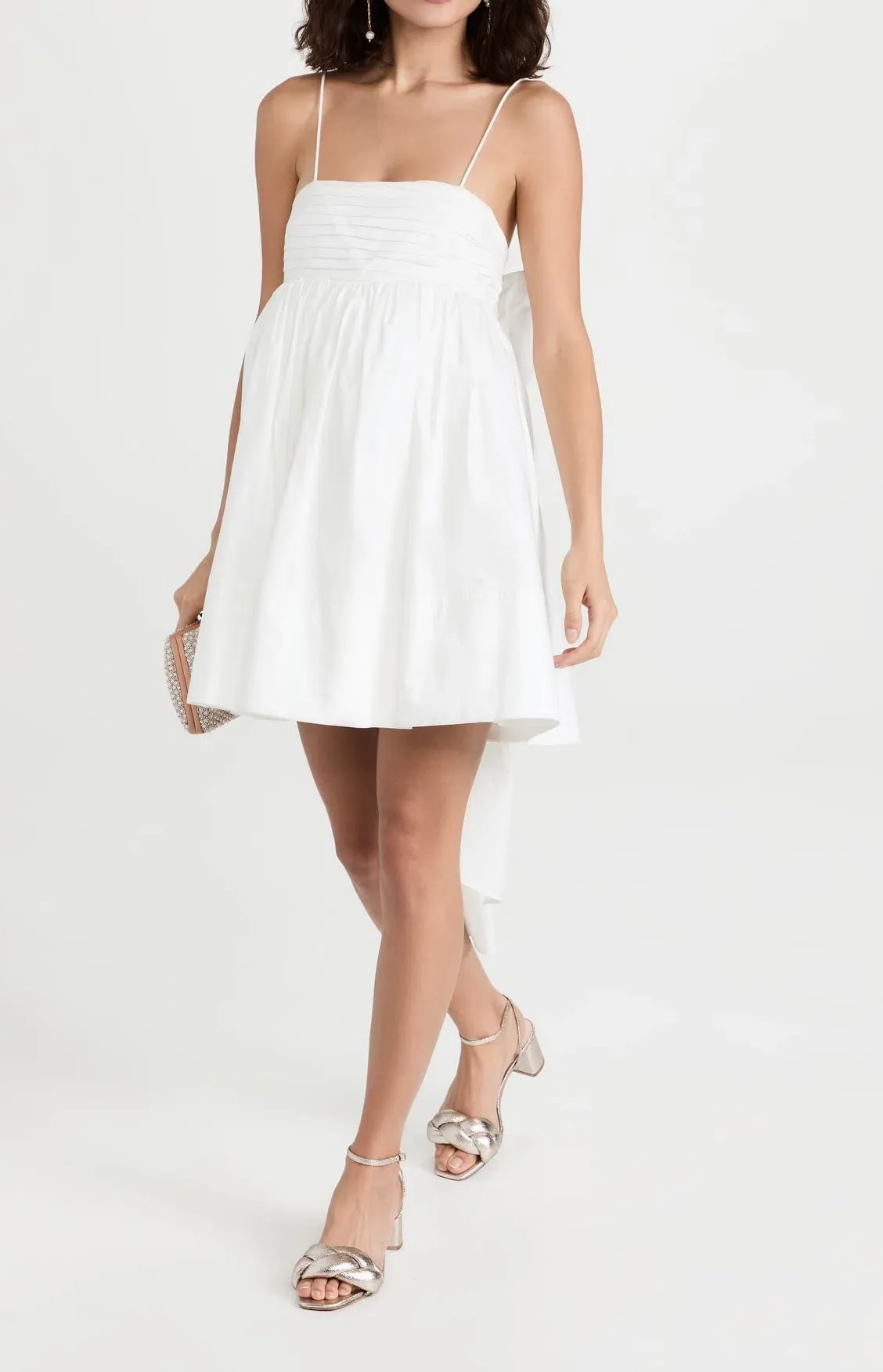 aje mirage organza mini dress Aje Mirage Organza Cut Out Mini Dress Ivory Size 4