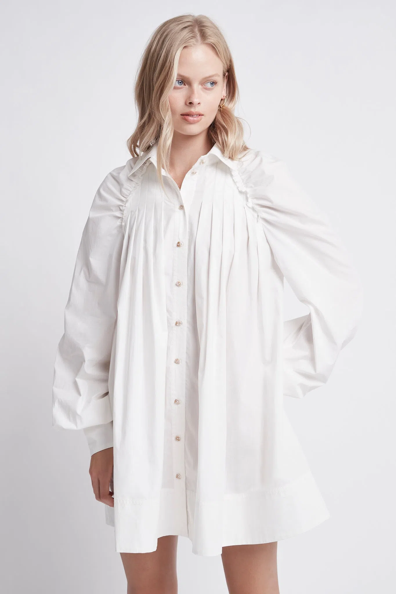 V43 ButtonFront Shirtdress Illustrator Flats Fashion Template