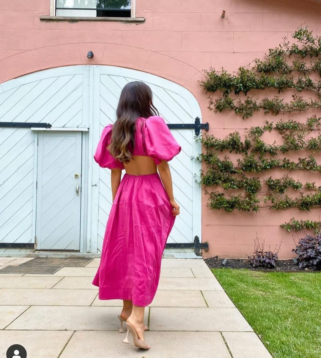 Aje Vanades Cut Out Ring Midi Dress Pink Size 6 | The Volte