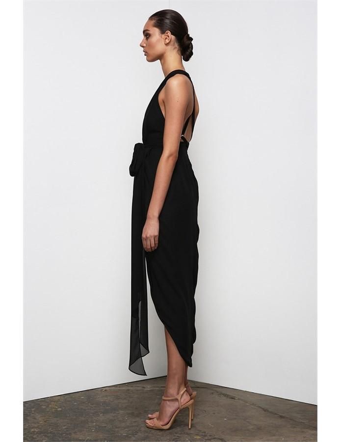 rebecca vallance pipi midi dress Rebecca Vallance Pipi Midi Black Black Size 10