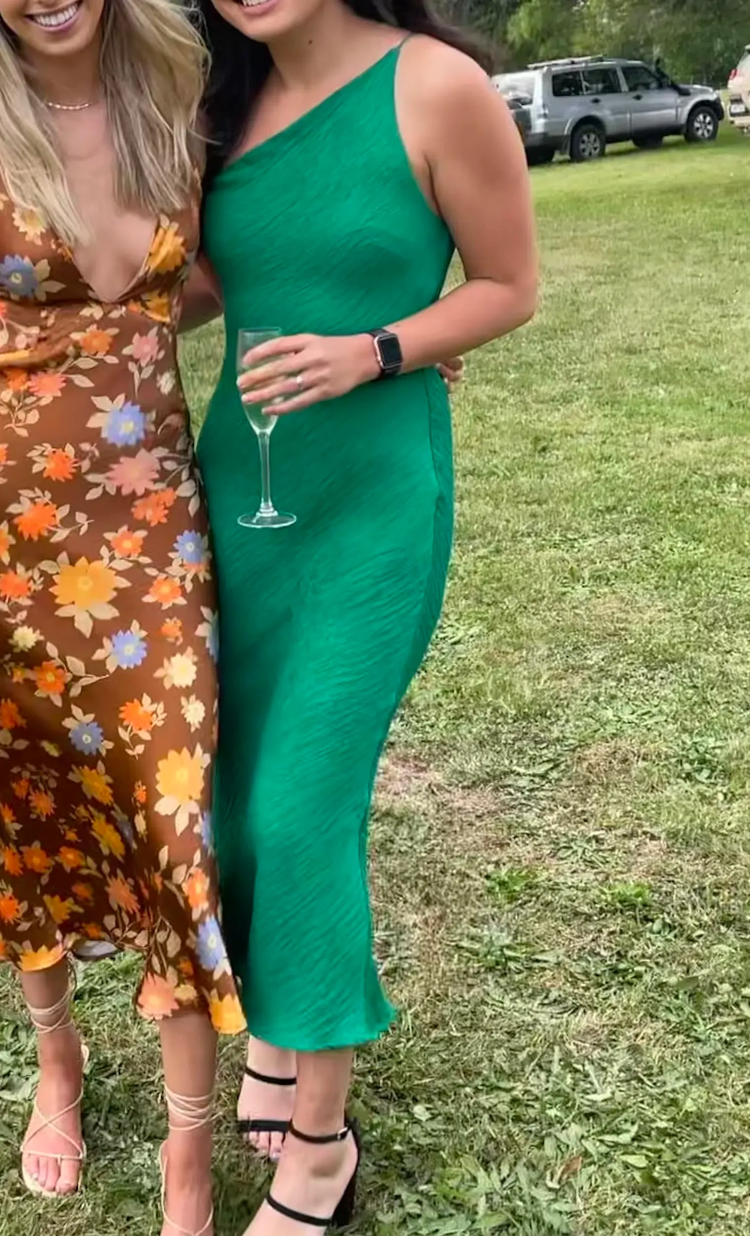 camilla and marc bowery slip dress fitzgerald green Size 12 cute online boutiques