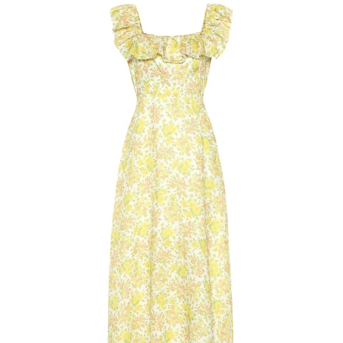 alemais dana midi dress in marigold ALEMAIS Dana Midi Dress (Marigold)