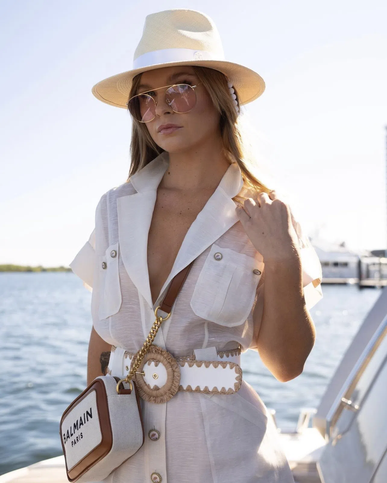 Zimmermann Postcard Embroidered Mini Dress White Size AU