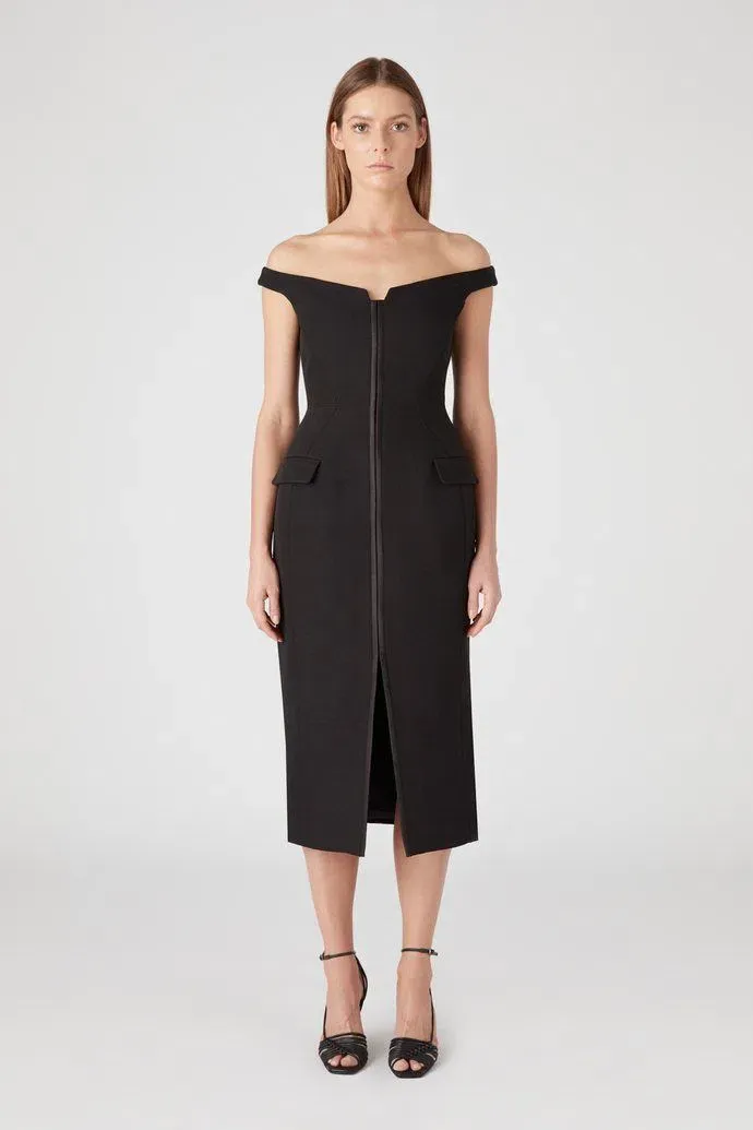 larelle black plunge maxi dress House of Cb Larelle Black Plunge Maxi Dress