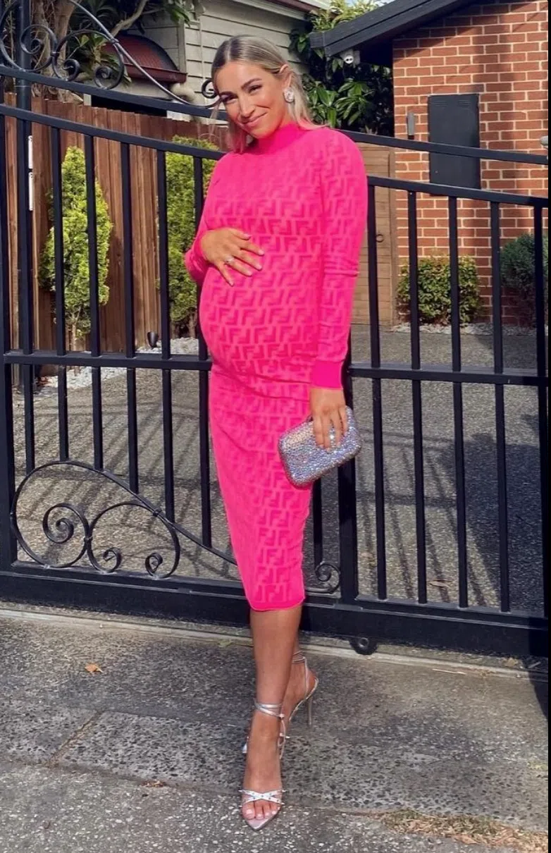 pink fendi dress