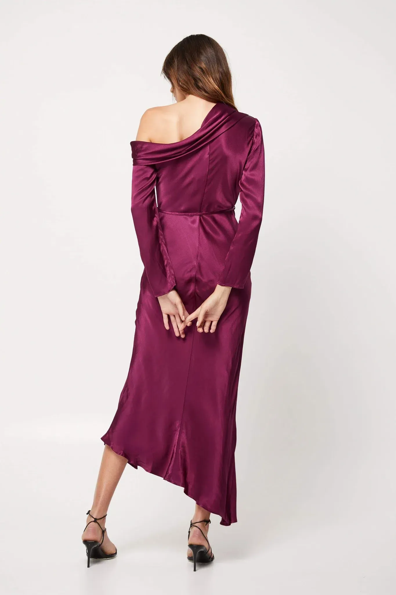 zimmermann burgundy silk dress Zimmermann Burgundy Silk Multi Floral Print Side Ruched Sheath Dress Size  US 6