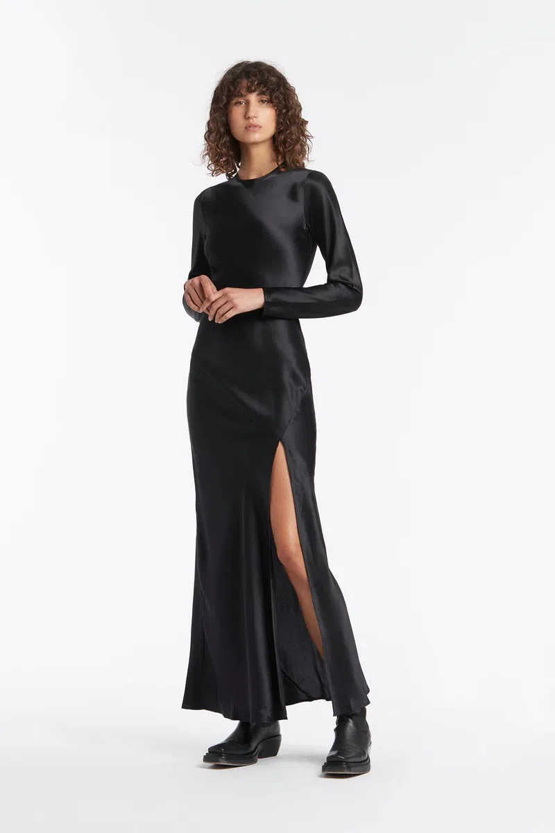 Sir the Label Soleil Long Sleeve Dress Black Size 0 / AU 6 | The Volte